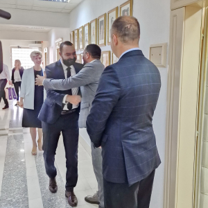 Delegacija Valandova iz Severne Makedonije na prijemu kod predsednika GO Lazarevac (1)