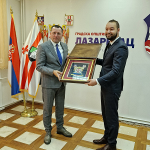 Delegacija Valandova iz Severne Makedonije na prijemu kod predsednika GO Lazarevac (5)