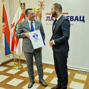 Delegacija Valandova iz Severne Makedonije na prijemu kod predsednika GO Lazarevac (8)
